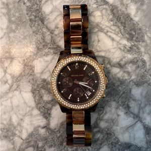 Michael Kors women’s watch gold and tortoise